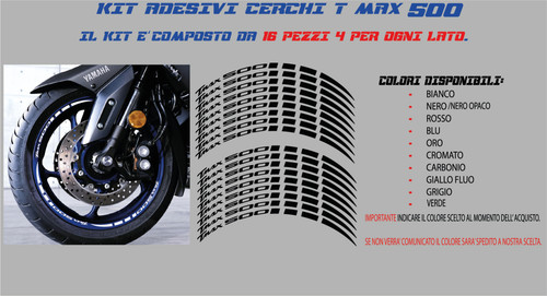 Adesivi kit cerchi ruote moto - kit,